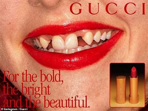 gucci models teeth|gucci makeup.